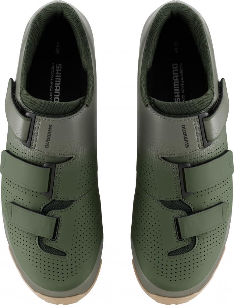 SHIMANO Fahrradschuhe XC102 Herren/Damen MTB SPD Größe 47 ? rutschfeste XC-Außensohle, Grün