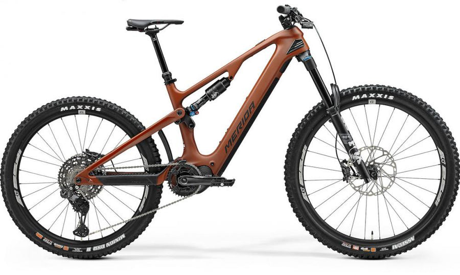 Merida eONE-SIXTY 8000 III1 glossy mokka(black) XS Mokka/schwarz - E-MTB für anspruchsvolle Trails