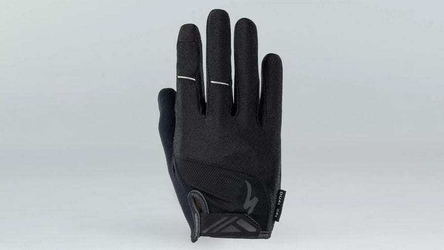 Specialized BG DUAL GEL Handschuh LF BLK S BLACK - komfortabler MTB Langfinger Handschuh S - Bekleidung
