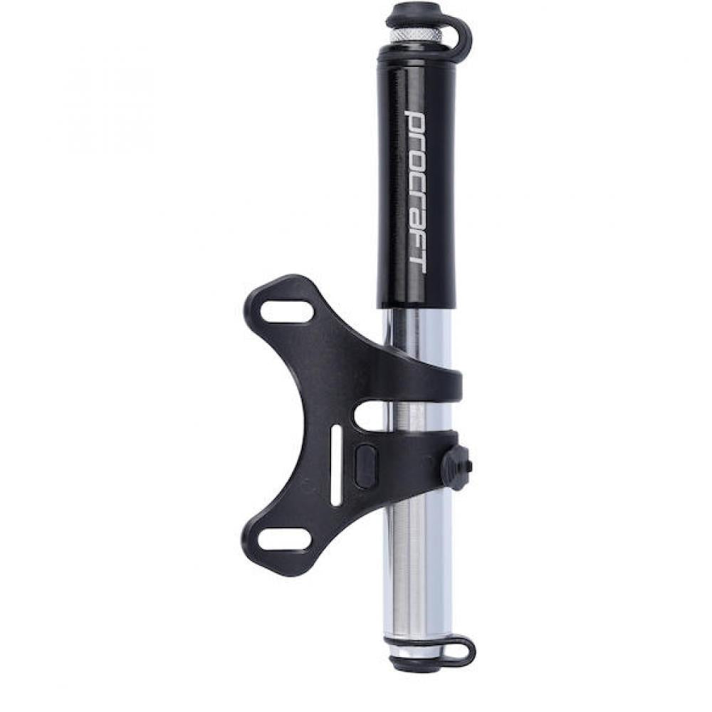Procraft Minipumpe Thruster HP Ultimate CNC 185 mm Schwarz-silber - ultrakompakte Hochdruckpumpe