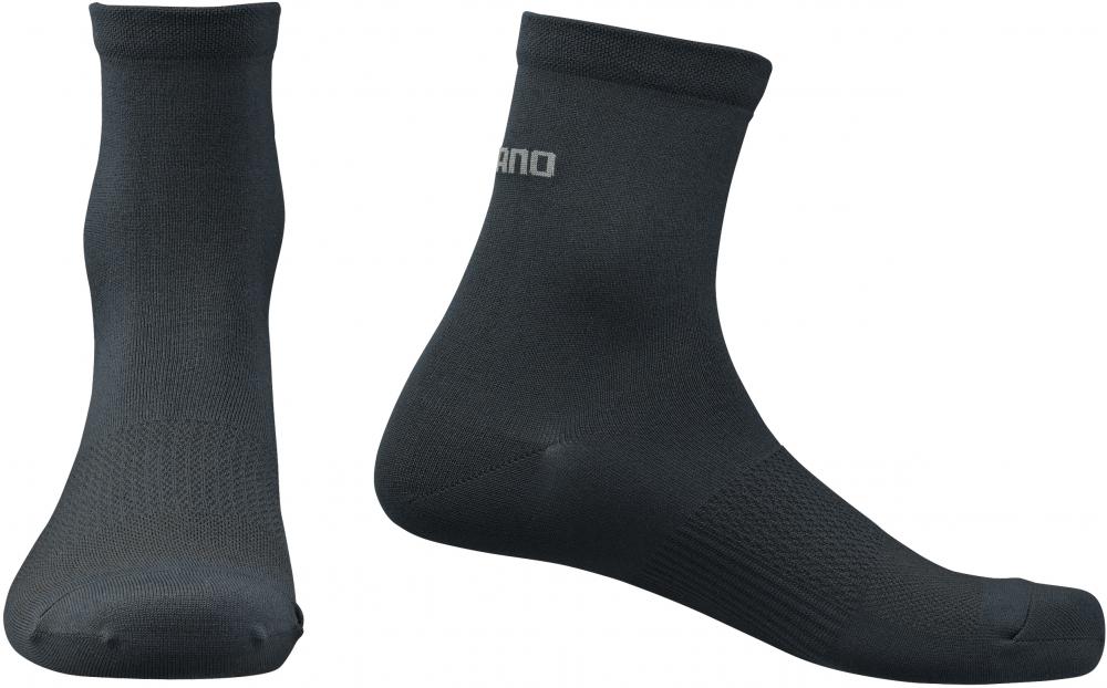 SHIMANO PERFORMANCE MID SOCKS BLACK Größe M BLACK - atmungsaktive Radsocken