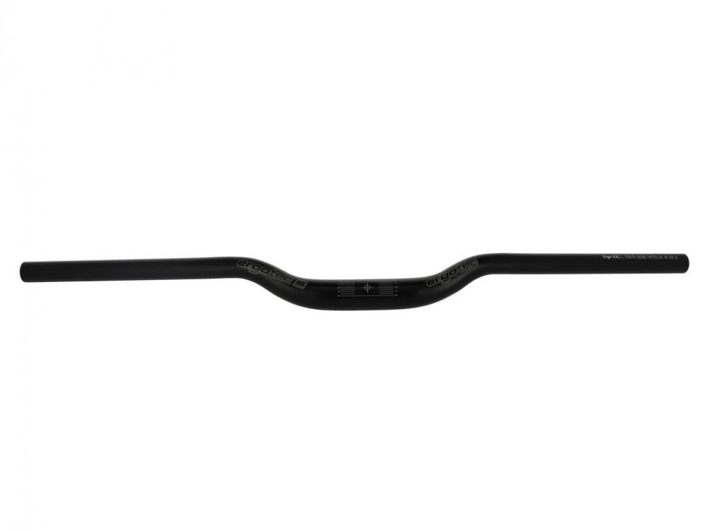 Ergotec Lenkerbügel H-Bar XXL Alu 31,8 mm 700 mm schwarz matt 16 Grad Fahrradlenker.