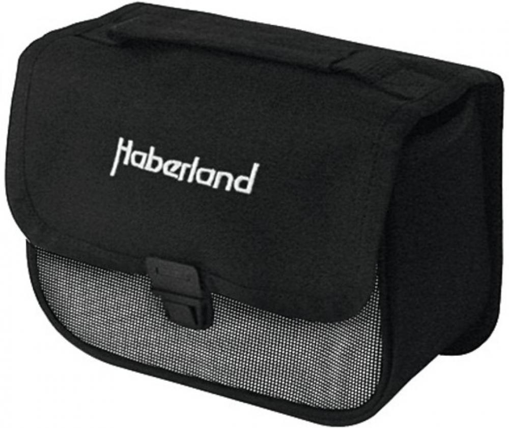 Haberland Lenkertasche 2l Einsteiger schw./silber - kompakte Fahrradtasche für Alltag und Tour