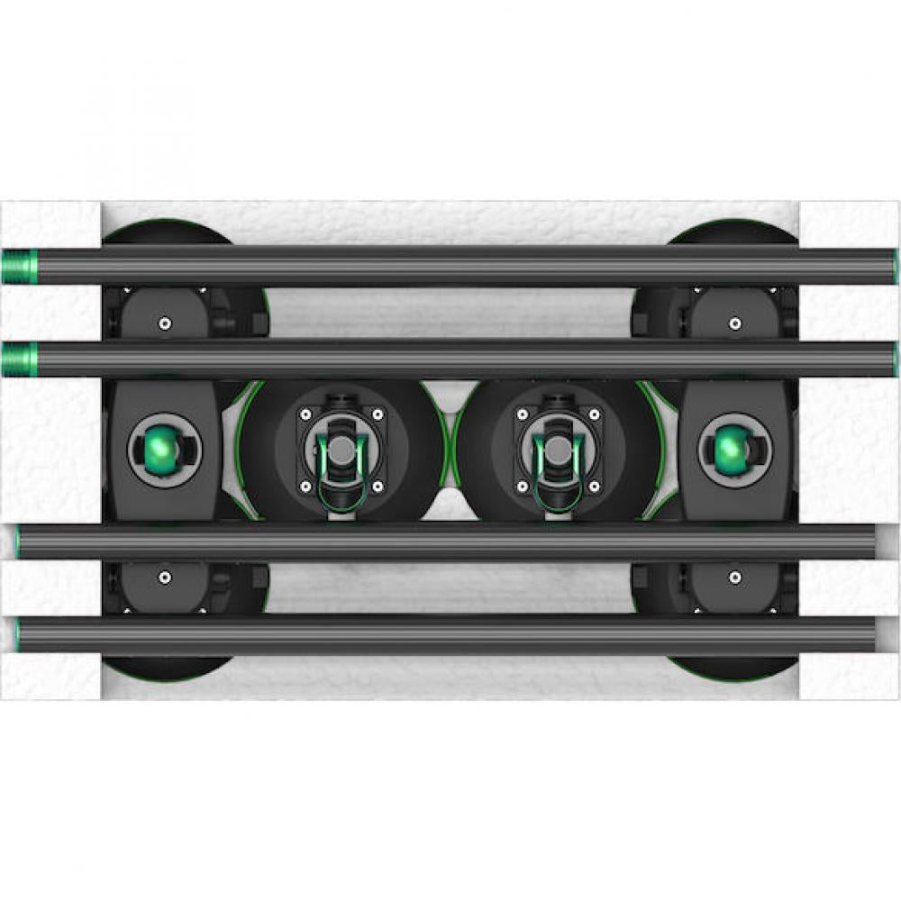TreeFrog Roundbar Träger 40 kg Schwarz - vielseitiger Dachträger ohne Reling