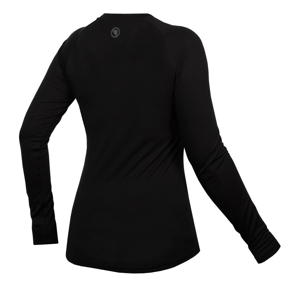 Endura Damen BaaBaa Blend Baselayer langarm schwarz XS - Merino Funktionsshirt, atmungsaktiv, schnelltrocknend, geruchshemmend, natürliche Isolierung