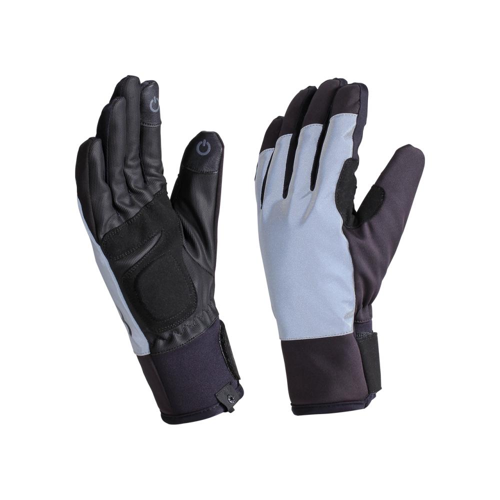 BBB Cycling ColdShield reflektierende schwarze Winterhandschuhe für warmen Wetterschutz im Winter.