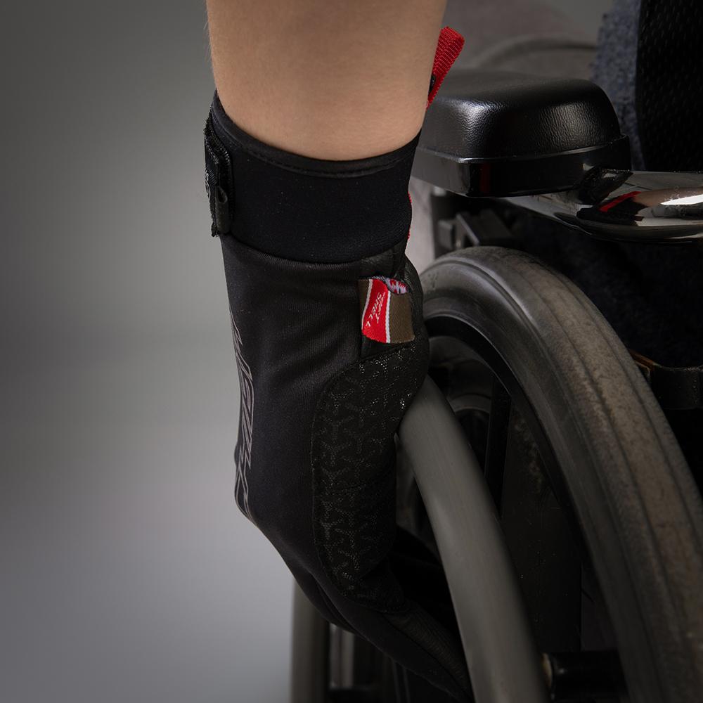 CHIBA Windstopper - Radhandschuhe schwarz, winddicht, atmungsaktiv, Touchfinger, Größe M