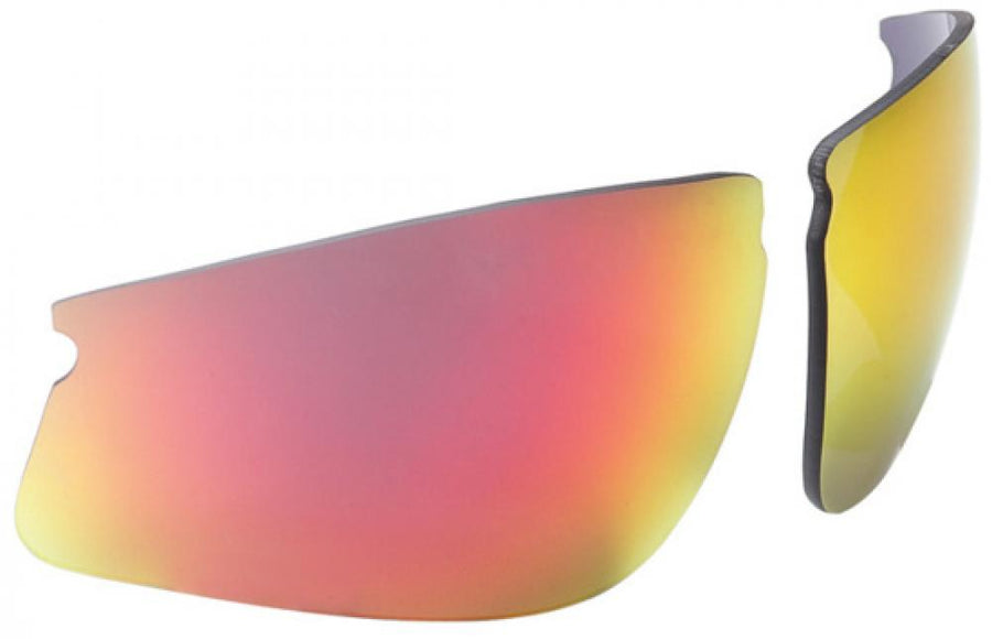 BBB Cycling BBB Gläser Impress smoke mirror Einheitsgröße rot - Ersatzgläser für klare Sicht