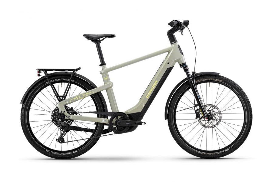 YAKUN X10 HIGH i800Wh 10-G Cues 25 WIN BCXK GL_ivory green Rh S - E-City Bike