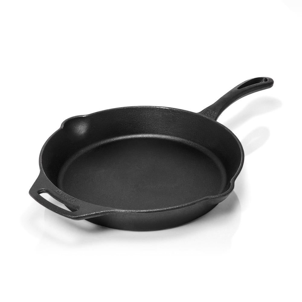 Petromax Feuerpfanne FP35-T Gusseisen Ø 35 cm mit Stielgriff, 3,5 l Fassungsvermögen, für alle Herdarten inkl. Induktion, perfekt für Outdoor-Küche & Lagerfeuer