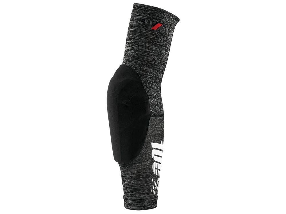 100% Teratec elbow guards M Grey Heather / Black - leichte Ellbogenprotektoren mit Level-1-Schutz