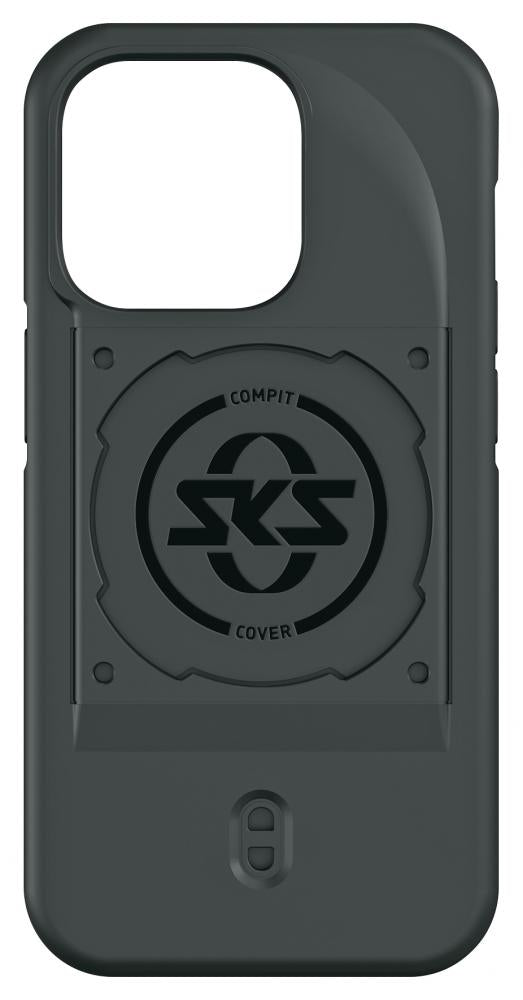 SKS GERMANY COMPIT Cover für iPhone 14 Pro: Stoßdämpfende 2-Komponenten-Hülle mit spezieller Befestigungsvorrichtung für sichere Montage am COMPIT-System