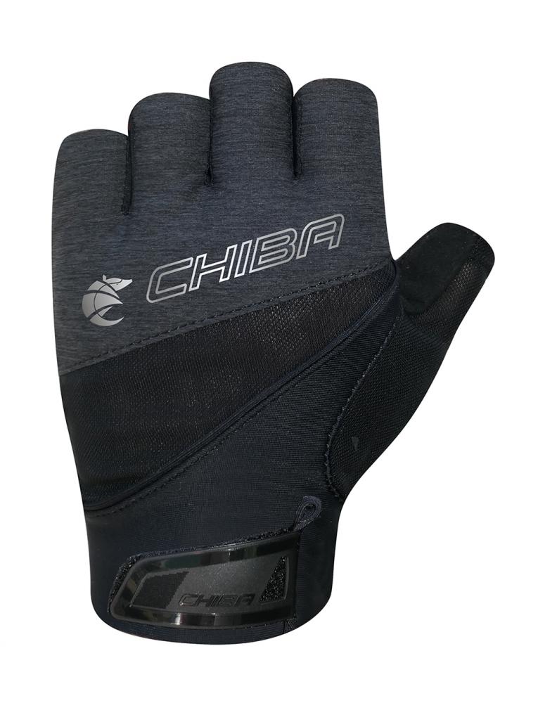 CHIBA Lady Gel Premium III - Radhandschuhe Damen, schwarz/schwarz, Größe M
