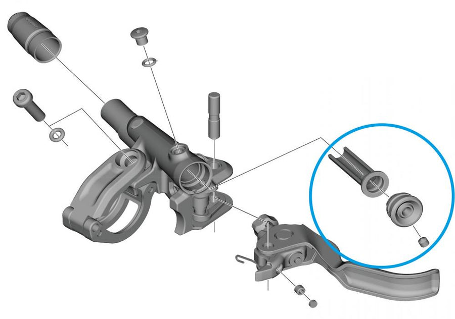 SHIMANO Membran-Einheit BL-M9120 - Ersatzmembran für hydraulische Scheibenbremse, 6 g