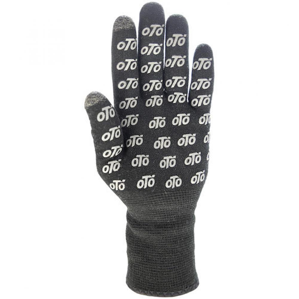 VeloToze Handschuhe Knitted wasserdicht L Schwarz - warme, trockene Hände beim Raßahren