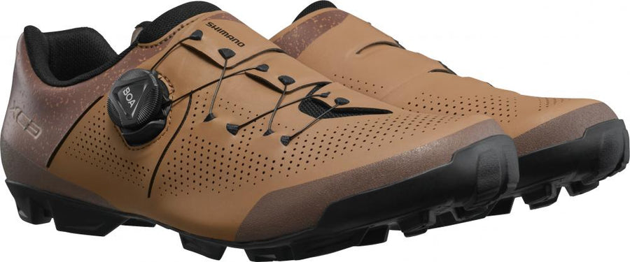 SHIMANO Fahrradschuhe XC302 Herren/Damen MTB SPD Größe 47 breit Braun