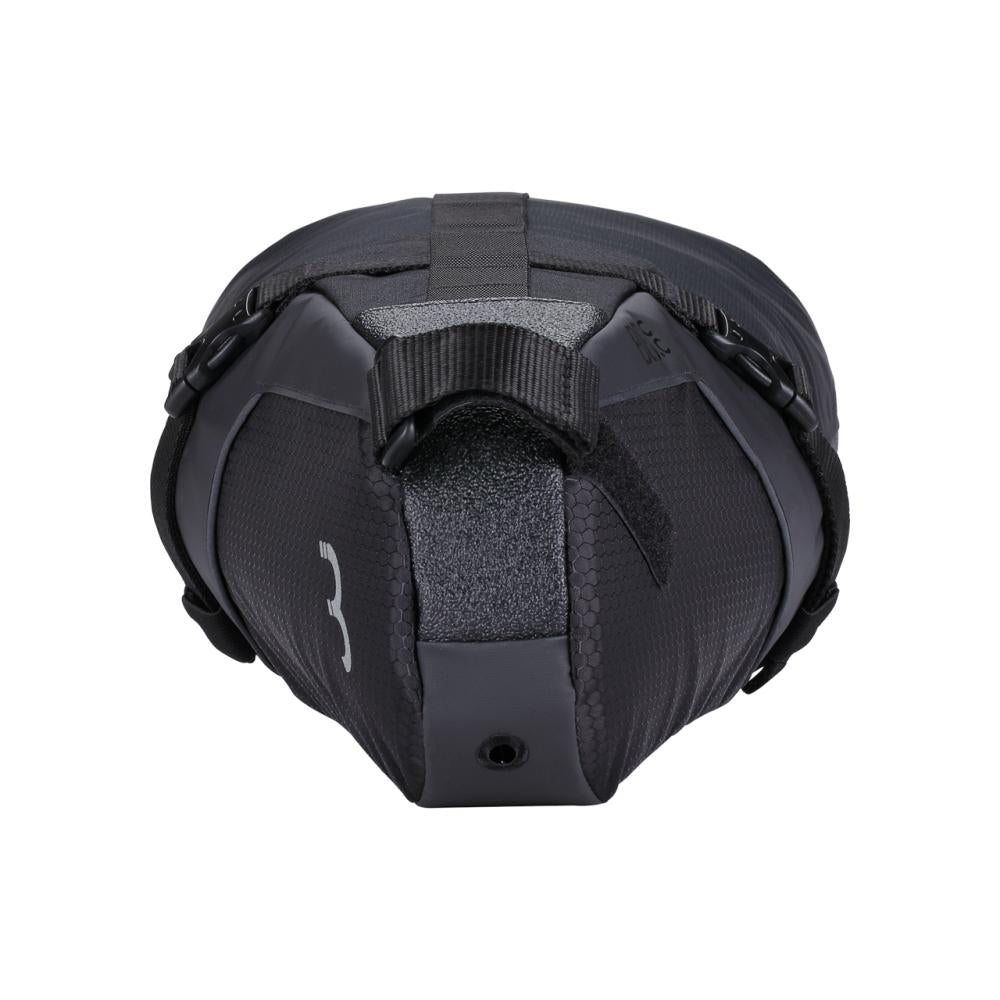 BBB Cycling fahrradsatteltasche Seat Sidekick 16x16x44cm 10L schwarz - große Bikepacking-Satteltasche