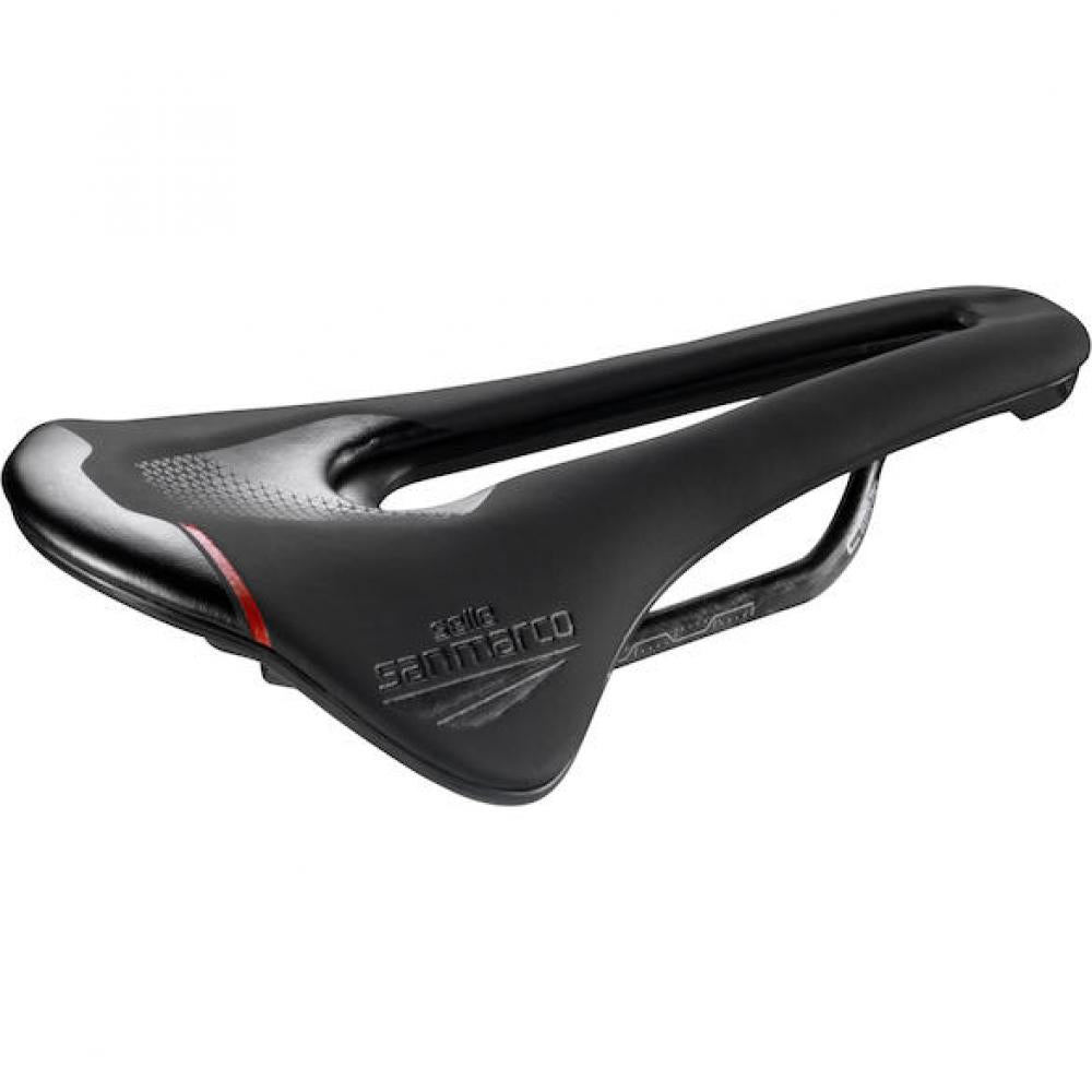 Selle San Marco Sattel Shortfit 2.0 Carbon FX 155 x 255 mm Schwarz - leichter Performance-Rennradsattel