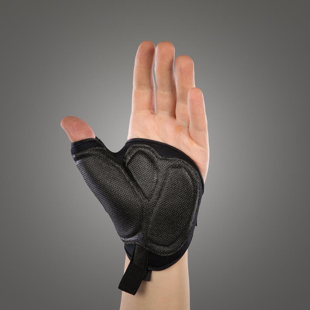 CHIBA Tetra - Rollstuhl-Handschuhe XXL schwarz mit Gelpolster & Aramid-Besatz