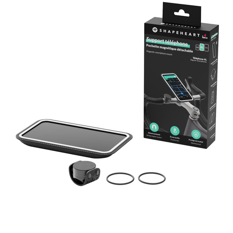 Shapeheart BIKE XXL Magnethalterung Schwarz - Handyhalter für Fahrräder