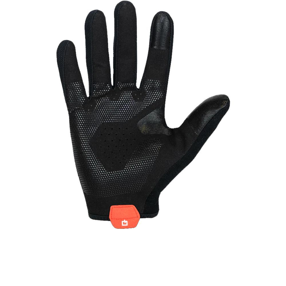 Prologo Proxim Lever schwarze, leichte 48g MTB Langfingerhandschuhe mit atmungsaktiver Handfläche.
