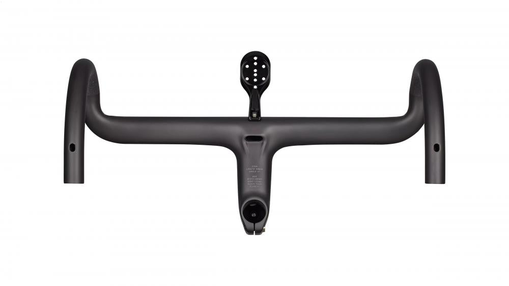 Specialized ROVAL ALPINIST II RD COCKPIT 420MMX90MM 4° FLARE SATIN CARBON/GLOSS BLACK - leichtes Carbon-Rennradcockpit