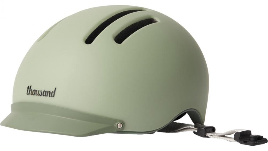 Thousand Chapter Desert Sage S MIPS Fahrradhelm - stylischer Urban-Helm mit MIPS, 8 Lüftungsöffnungen, abnehmbarem Visier, Magnetverschluss, Größe S 54-57 cm
