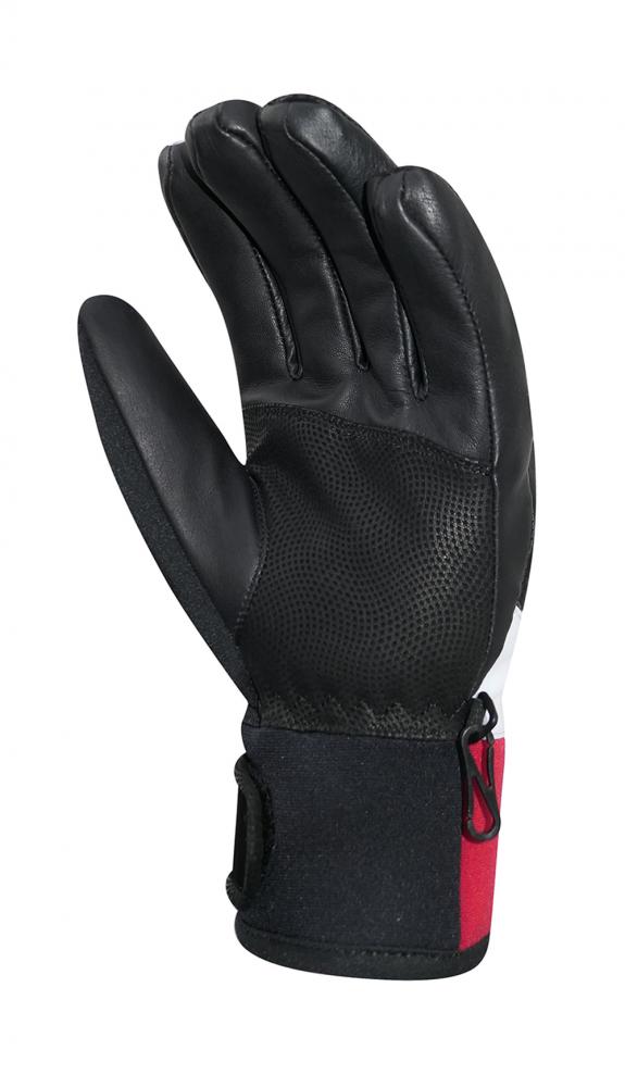 CHIBA Snow Pro 2.0 - Radhandschuhe weiß/rot, wasserdicht, atmungsaktiv, Größe 7,5