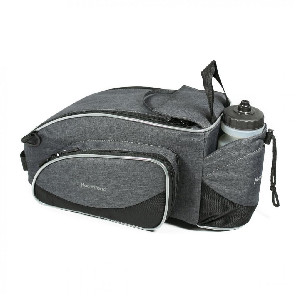 Haberland Gepäckträgeraufsatztasche Flexibag XL beige - erweiterbare Racktime-Tasche mit 20 L Volumen
