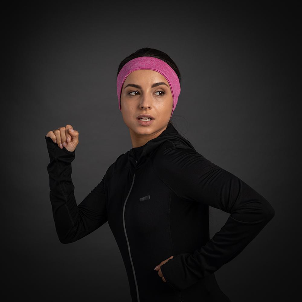 CHIBA Stirnband Pro Lady - S/M, pink, Thermostretch, reflektierend