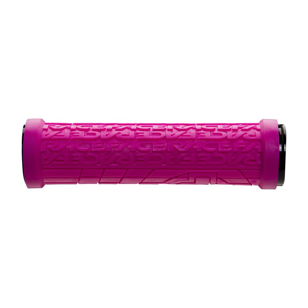 Race Face Grippler Lock-On Griff 30mm in Magenta-Lila für sicheren Halt und Kontrolle am Fahrradlenker.