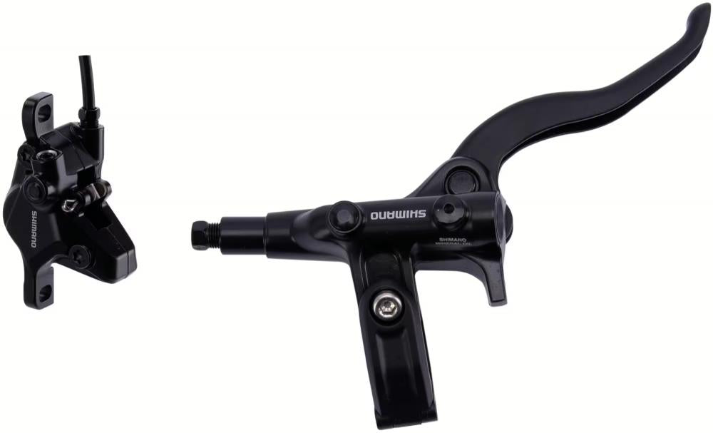 SHIMANO M4100/MT410 hydraulische Scheibenbremsanlage hinten, schwarz.