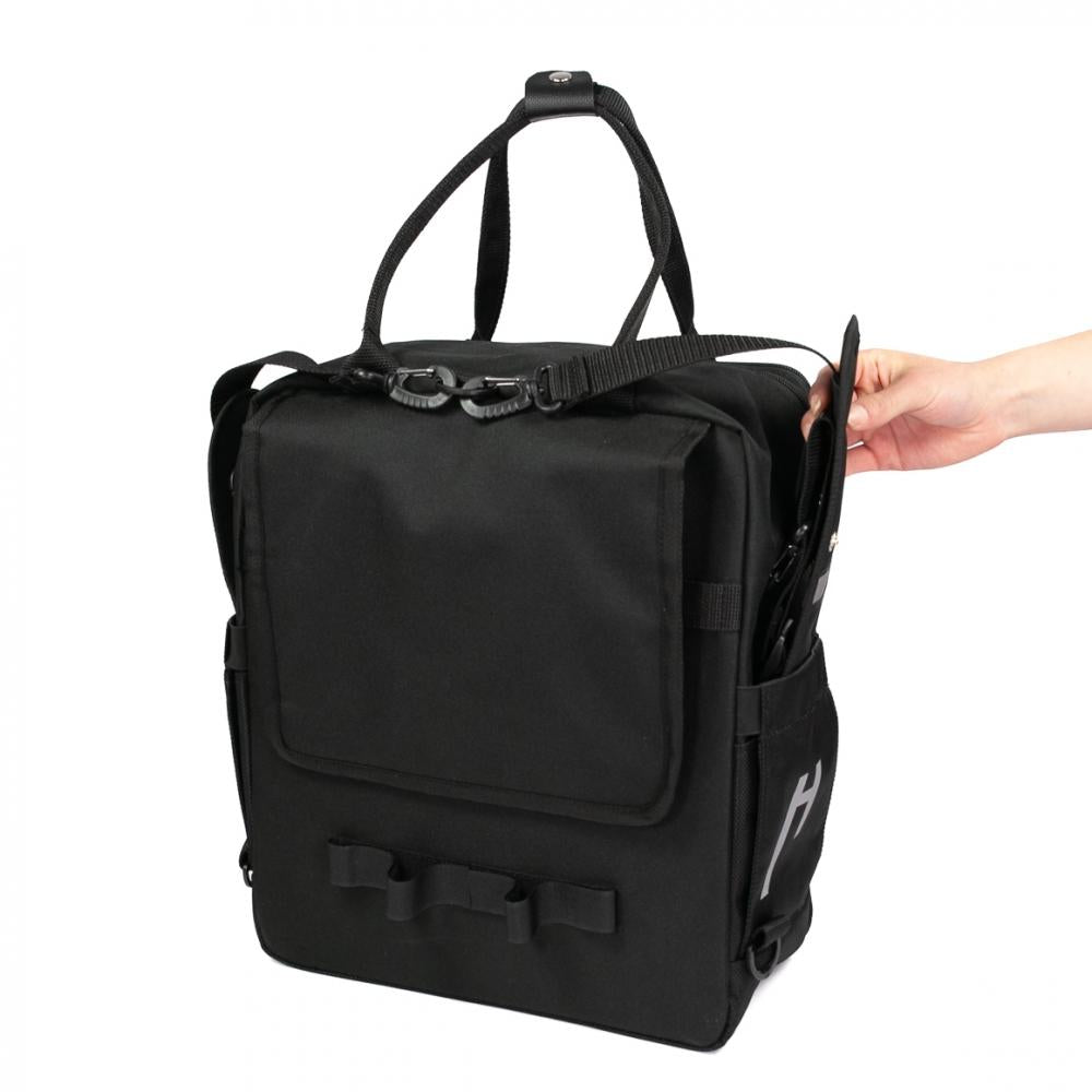 Haberland Frontträger-Rucksack More Than Work schwarz - vielseitige Tasche für Frontgepäckträger