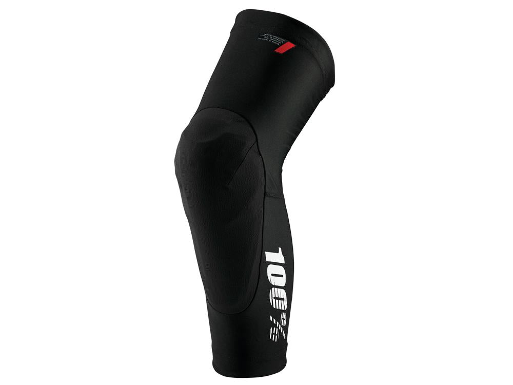100% Teratec knee guards S black - leichte, flexible MTB-Knieschoner mit Level 1 Schutz