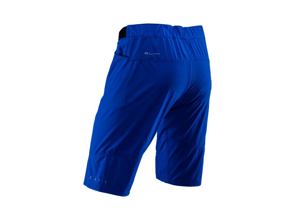 Leatt MTB Trail 2.0 Shorts w/ Chamois, Blue - 2024, L