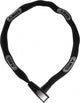 ABUS Kettenschloss Steel-O-Chain 8807K/110 cm black - 7 mm Vierkantkette, 110 cm Länge, Sicherheitslevel 8, gehärteter Stahl, Textilschlauch