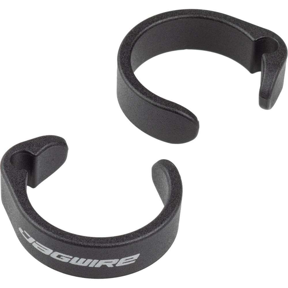 Jagwire Clip Ringe Standardgröße Schwarz - saubere Kabelführung am E-Bike-Lenker