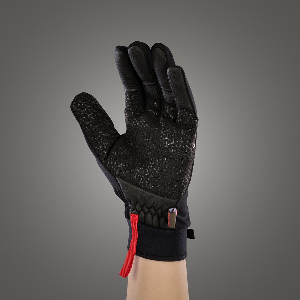 CHIBA Windstopper - Radhandschuhe schwarz, winddicht, atmungsaktiv, Touchfinger, Größe M