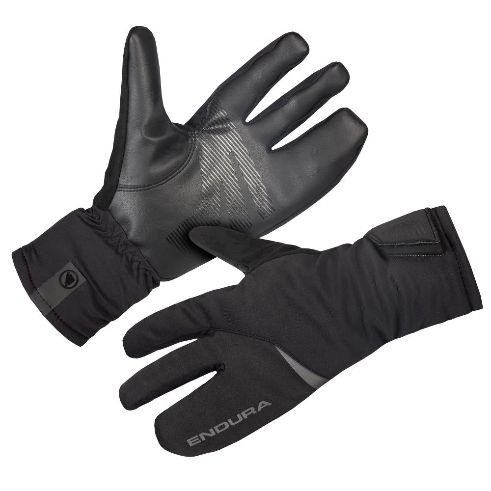 Endura Freezing Point Lobster Handschuh schwarz XL - isolierter Winter-Radhandschuh mit geteilter Fingerkammer, winddicht, wasserdicht, atmungsaktiv und extra warm für Fahrten bei Minusgraden