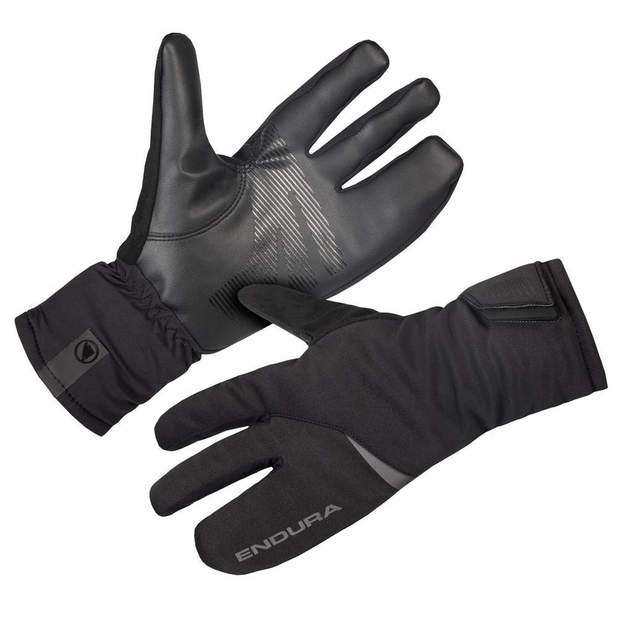 Endura Freezing Point Lobster Handschuh schwarz XL - isolierter Winter-Radhandschuh mit geteilter Fingerkammer, winddicht, wasserdicht, atmungsaktiv und extra warm für Fahrten bei Minusgraden