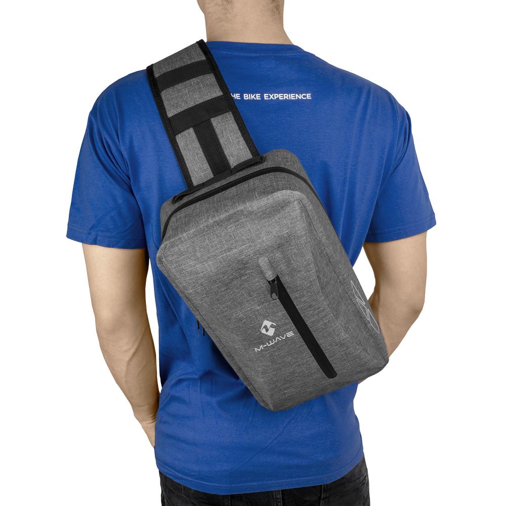 M-WAVE Lenkertasche Suburban Messenger Compact - kompakte, wasserdichte Lenkertasche für Fahrrad & E-Scooter
