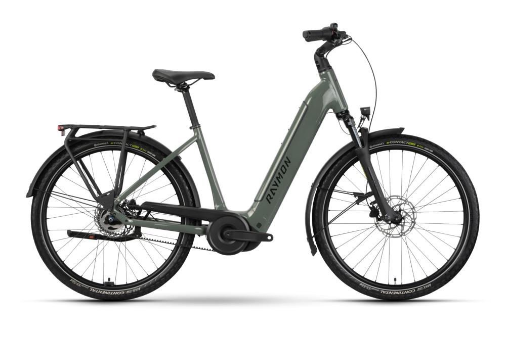 RAYMON Metmo Comp Wave 27,5 Zoll E-Bike Größe M - Bosch Performance Line - 600 Wh - Shimano Nexus 5-Gang - Freilauf - Highlandgreen