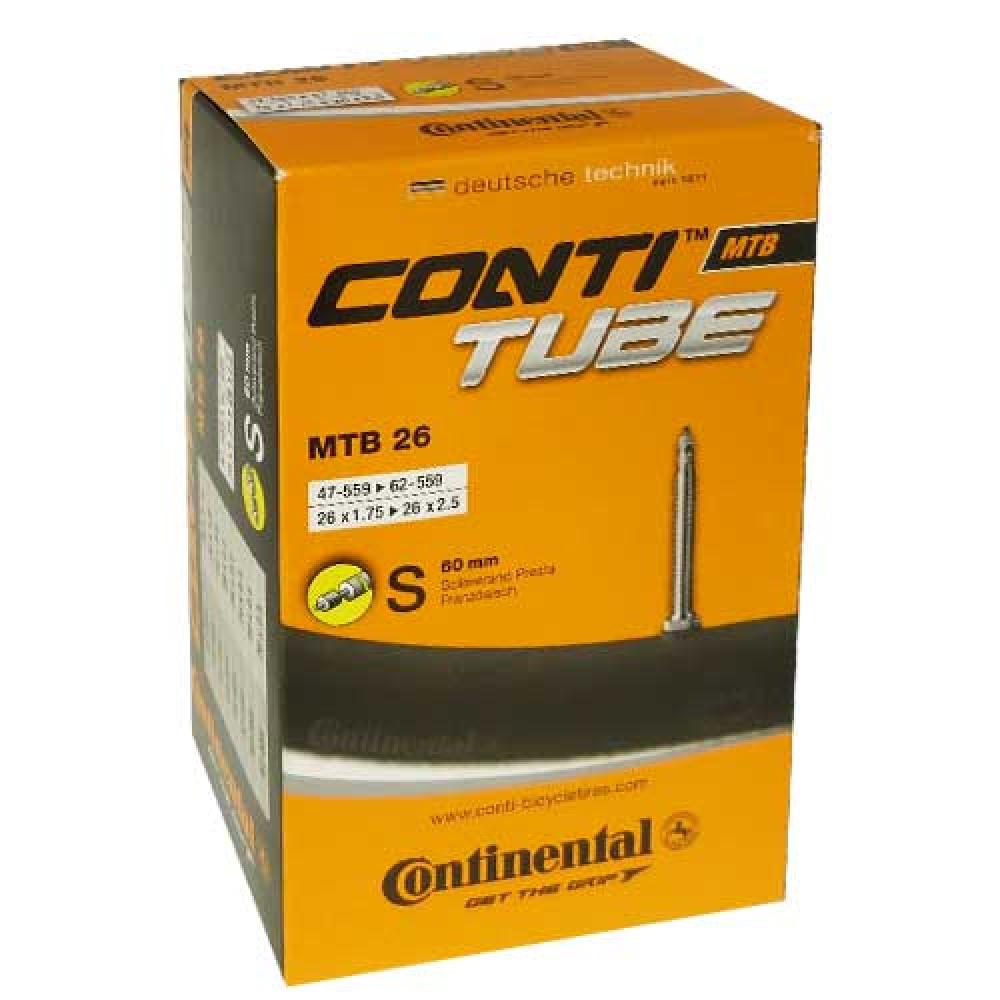 Continental Conti MTB 26 Schlauch 26x1.75-2.50" (47/62-559) Presta 60mm.