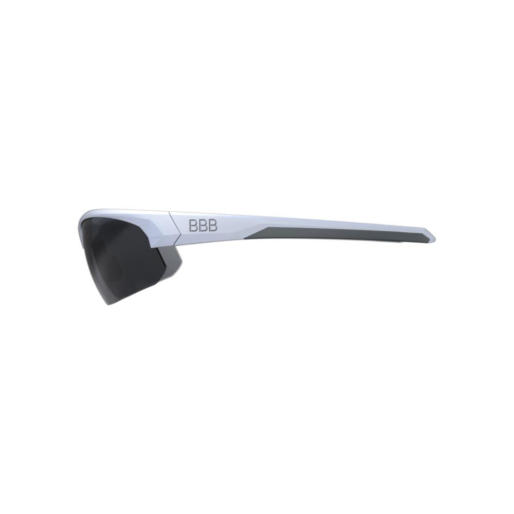 BBB Cycling BBB Sportbrille Impress Gr. M weiß matt - leichter Rundumschutz für Sport