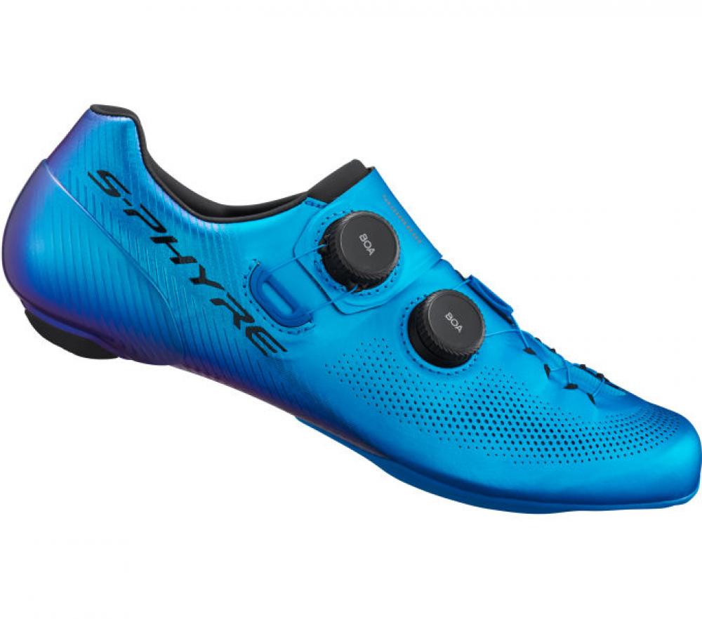SHIMANO Fahrradschuhe RC903 Damen/Herren Road SPD-SL, Größe 47, Blau
