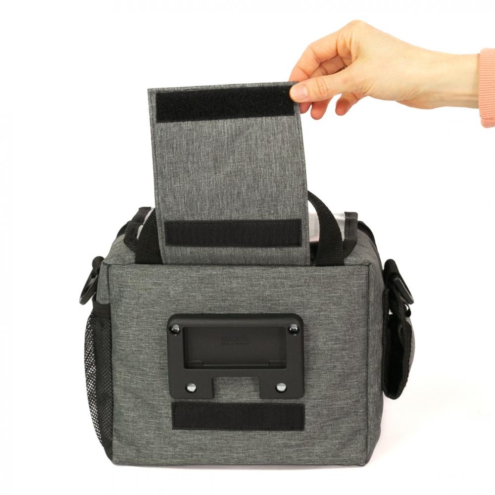 Haberland Lenkertasche 6l Bottle grau - praktische Lenker-Tasche mit Flaschenfach