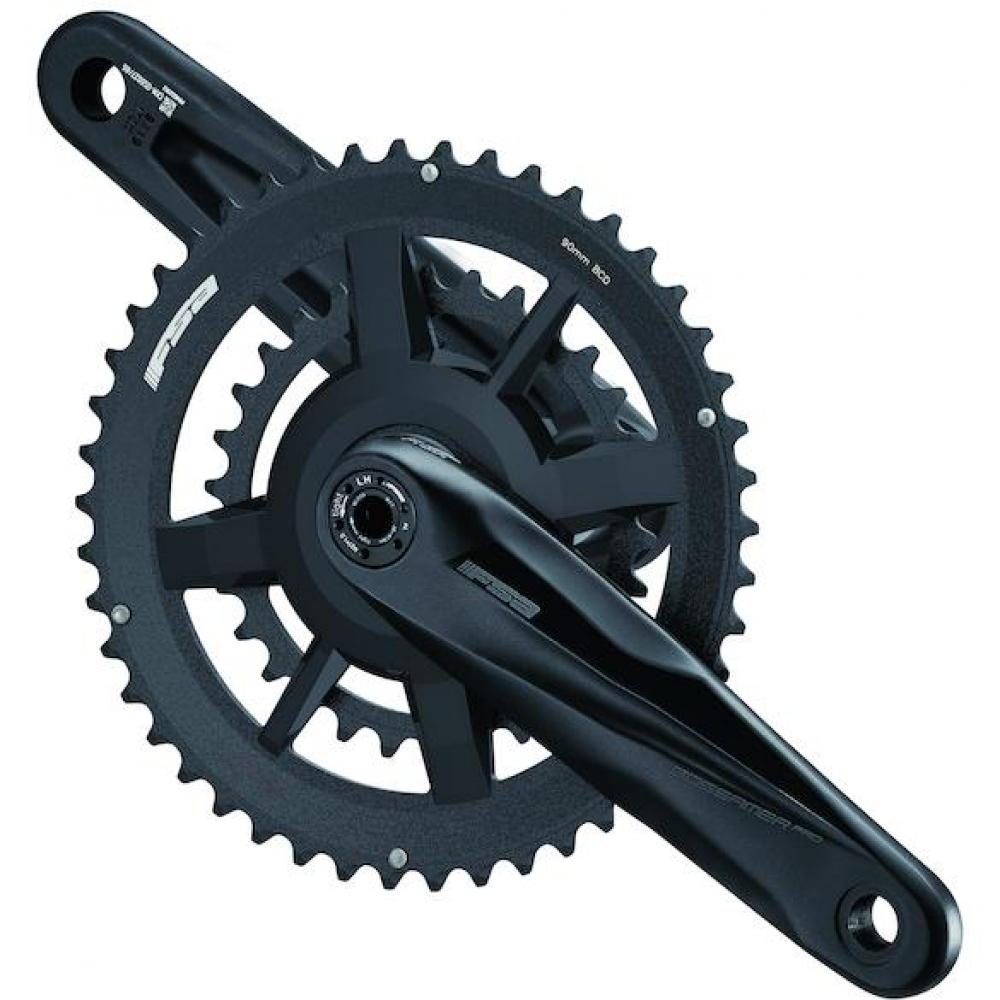 FSA Kurbelgarnitur Gossamer Pro MegaExo AGX+ 175 mm Schwarz - steif & leicht für leistungsstarke Antriebe