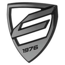 Centurion Steuerrohrplakette 45 mm Chrom/Schwarz - stilvolle Front für dein E-Bike