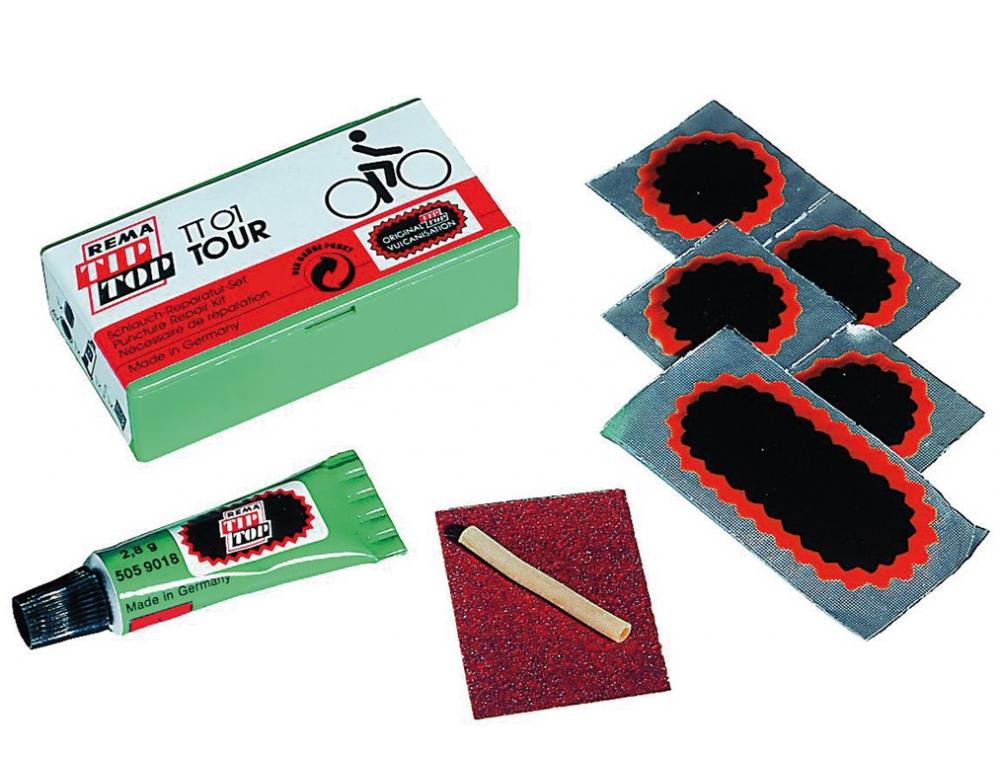 Rema Tip Top 2er-Set Fahrrad-Reparaturkit TT01: für schnelle Reifenreparaturen