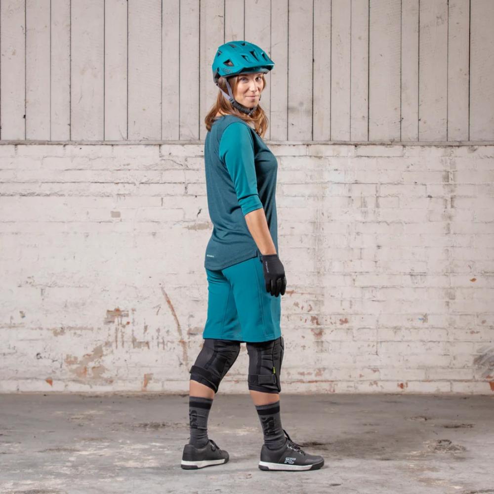 IXS Sports Division iXS Carve X Women Henley 36 Everglade/Solid Everglade - atmungsaktives Bike-Jersey